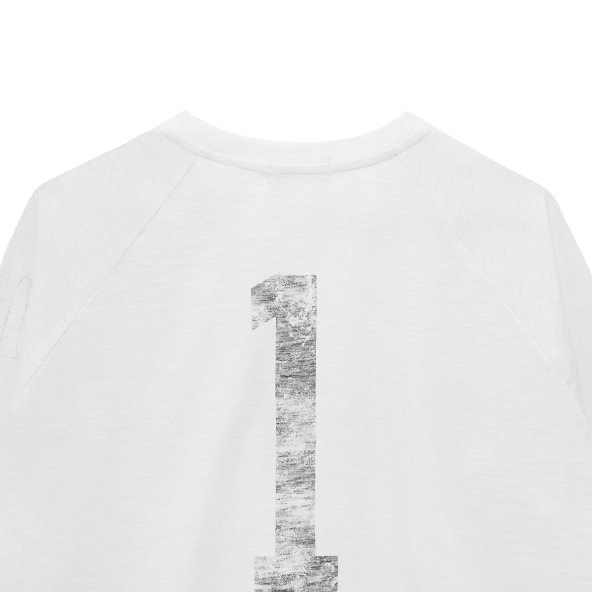 Uniform White Raglan Long-Sleeve
