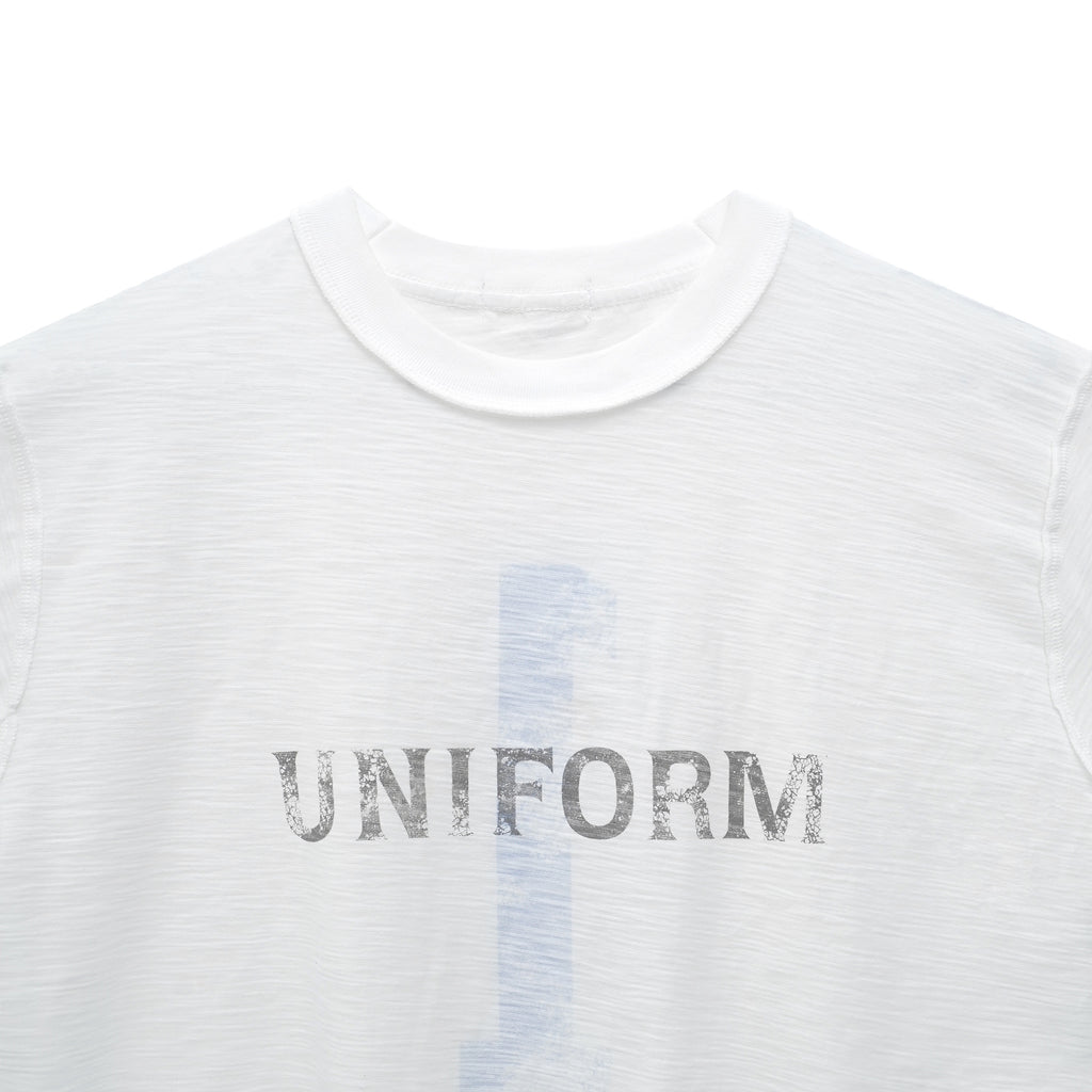 Uniform Reversible White T-shirt