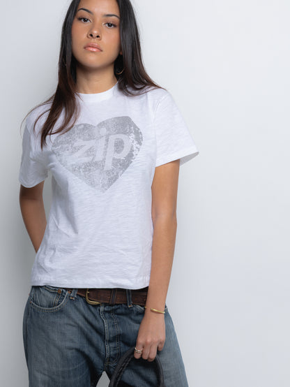 White “ZIP” T-shirt