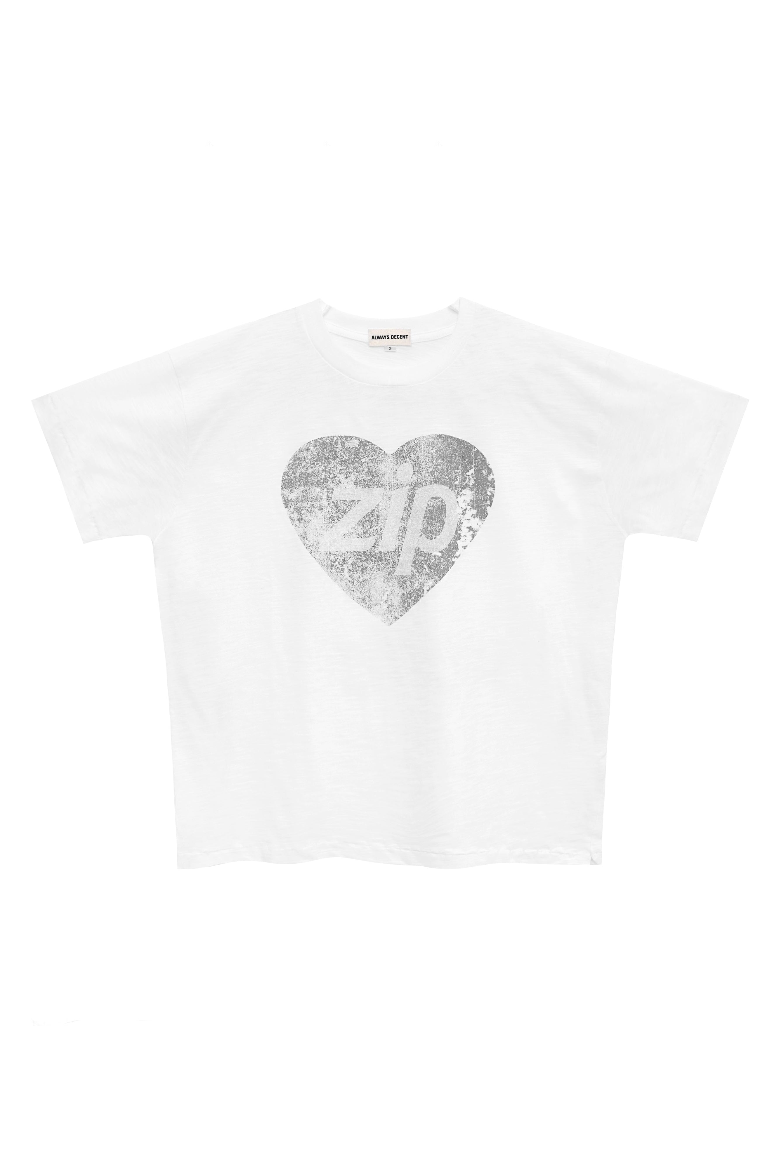 White ZIP T-shirt