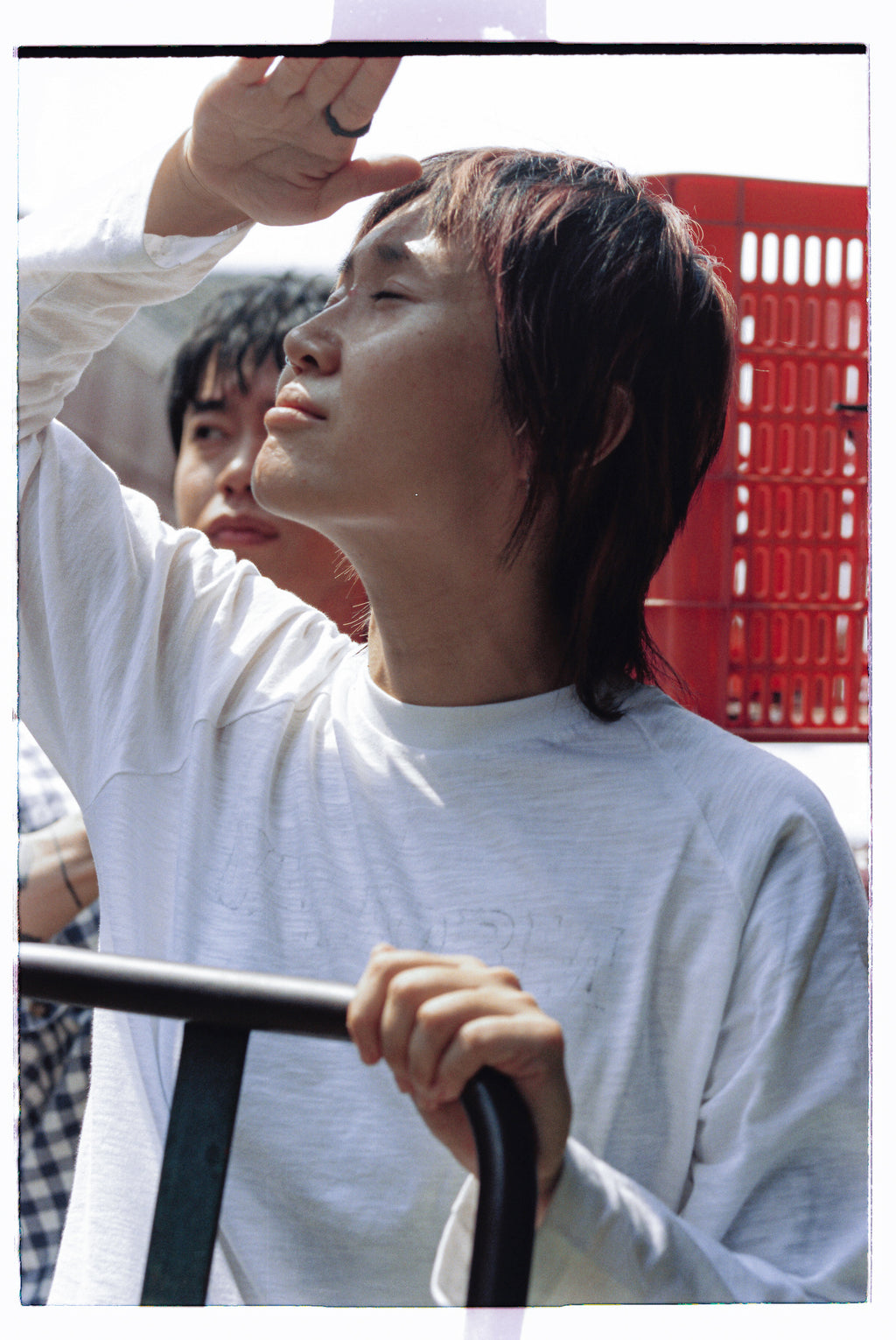 Uniform White Raglan Long-Sleeve