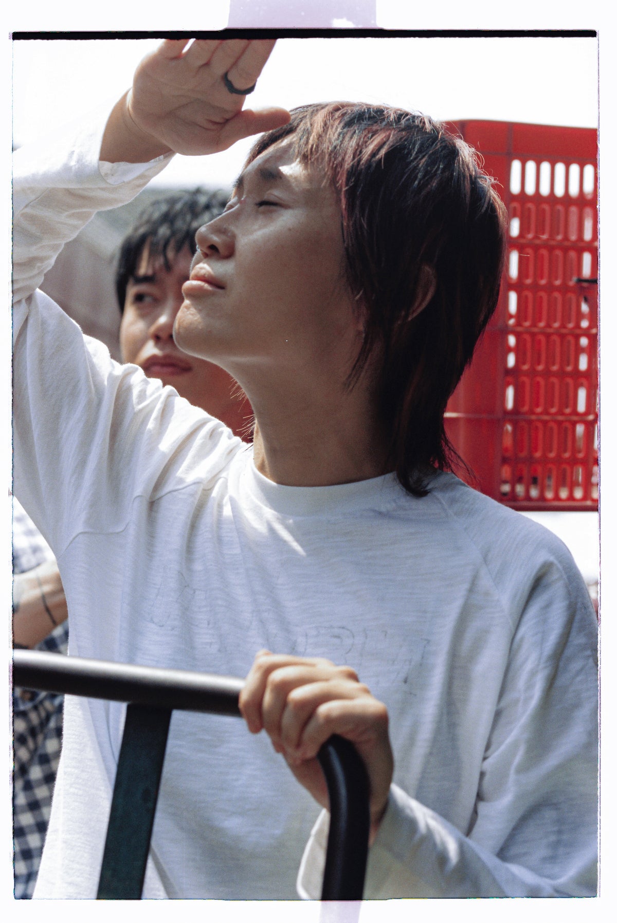 Uniform White Raglan Long-Sleeve