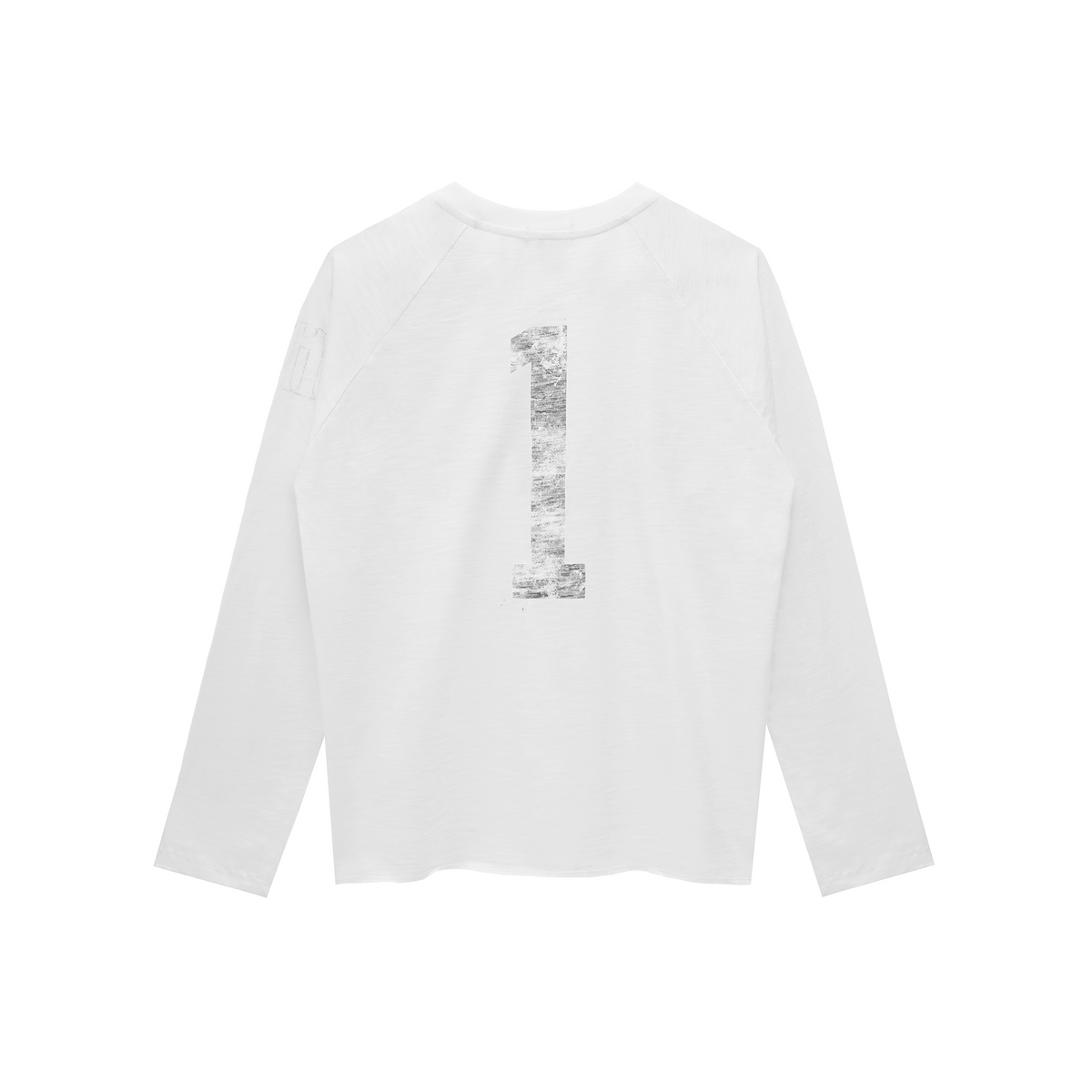 Uniform White Raglan Long-Sleeve