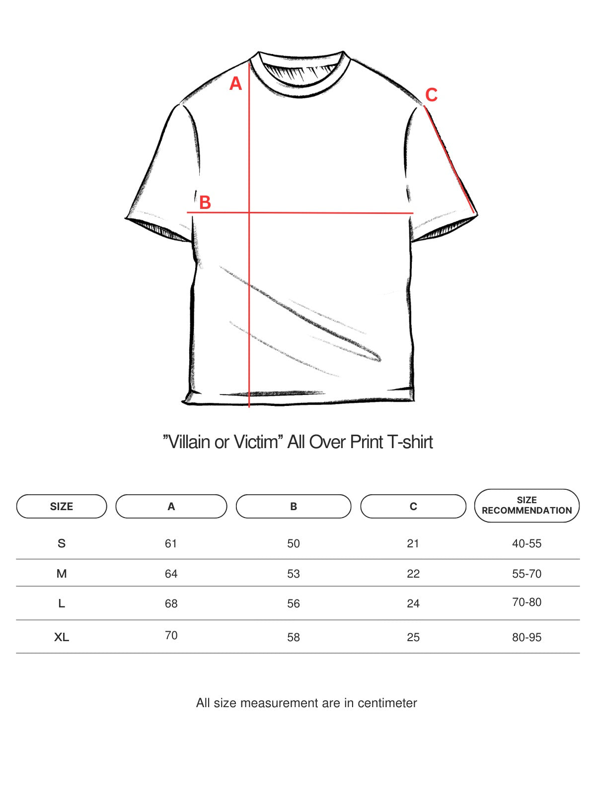 Villain or Victim 2XT x AD All Over Print T-shirt